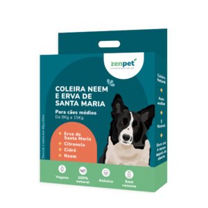 Coleira natural Neem Cães de 8kg a 15kg - Zenpet